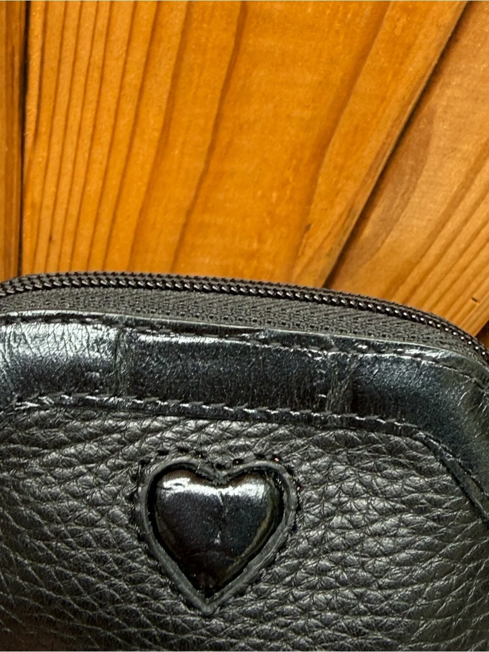 Brighton Y2K pebbled leather zippered makeup/travel bag